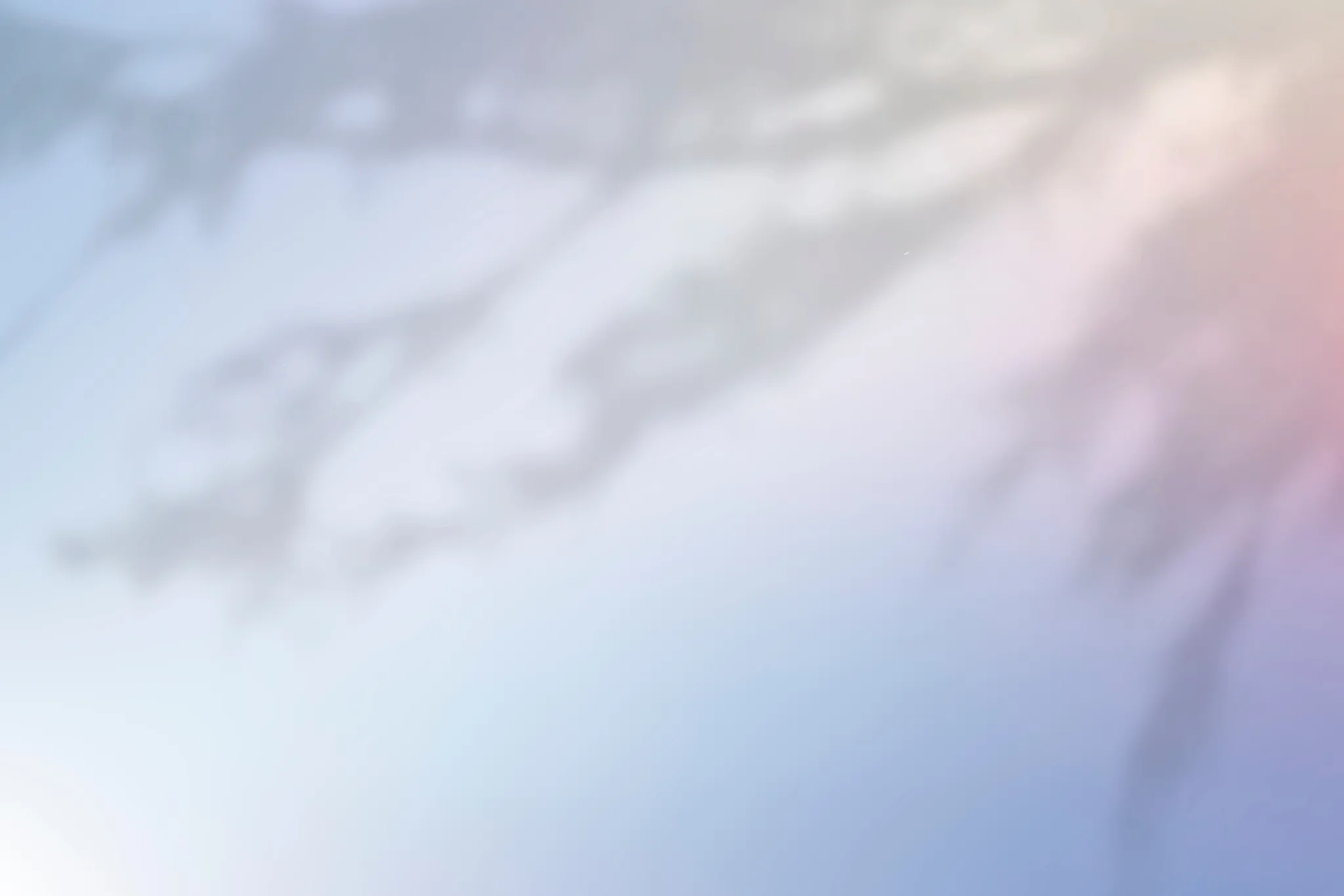 A blurred blue background with petals